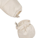 BOSS Kids Tutina Neve Beige Imbottita con Cappuccio e Muffole e Piedini Staccabili per Neonati