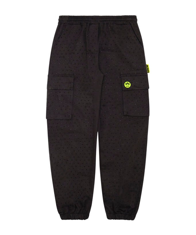 Barrow Kids Pantaloni Neri con Strass per Bambine