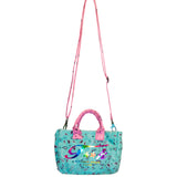 F**K Kids Mini Borsa Mare Fantasia Bandana Multicolor con Logo per Bambine