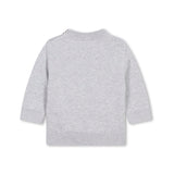 Boss Kids Felpa Grigia Girocollo con Logo per Neonati (retro)