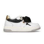 Elisabetta Franchi Kids Sneakers Bianco Nero e Oro per Bambine