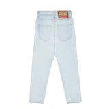 Diesel Kids Jeans con Lavaggio Chiaro e Cuciture a Contrasto Regular Fit per Bambini