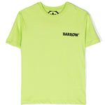 Barrow Kids T-shirt Cedro con Stampa Logo e Smile fronte