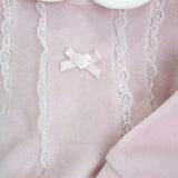 Minibanda Tutins Rosa con Fiocco e Ricami per Neonate