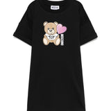 Moschino Kids Black Print Dress for Girls