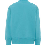 Palm Angels Kids Felpa Blu Marine con Logo per Bambini