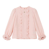 Elisabetta Franchi La Mia Bambina Casacca Marshmallow con Logo per Neonate