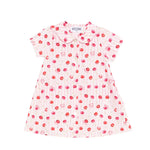 Moschino Kids Abito Rosa/Cherry con Bottoni per Neonate