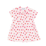 Moschino Kids Abito Rosa/Cherry con Bottoni per Neonate