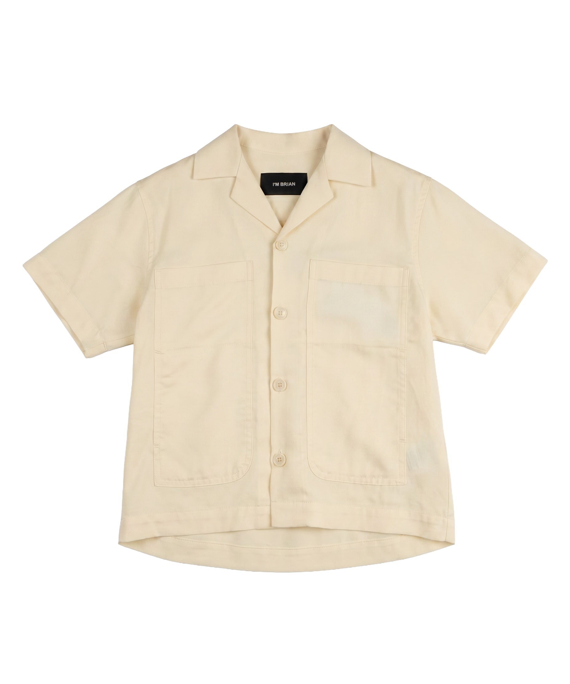 I'M Brian Kids Camicia Panna con Tasca per Bambino