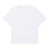 Diesel Kids T-Shirt Bianca con Logo Oval D per Bambini (retro)