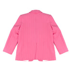 A'lapage Kids Giacca Gessata Fucsia con Fiocco per Bambine