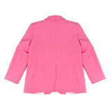A'lapage Kids Giacca Gessata Fucsia con Fiocco per Bambine