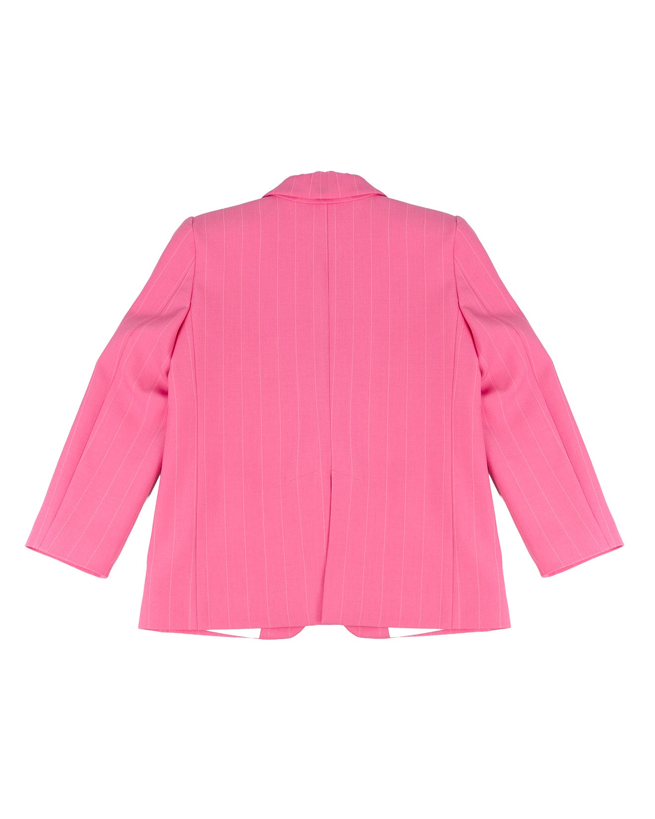 A'lapage Kids Giacca Gessata Fucsia con Fiocco per Bambine