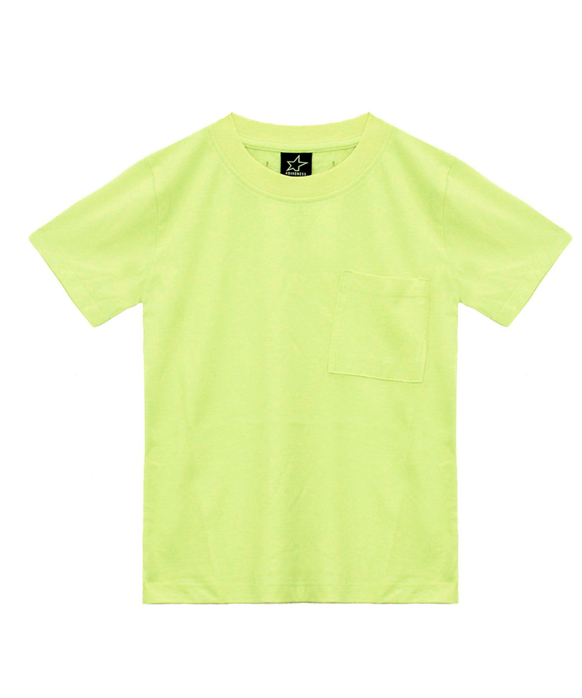 4GIVENESS T-shirt Giallo Fluo per Bambini (fronte)