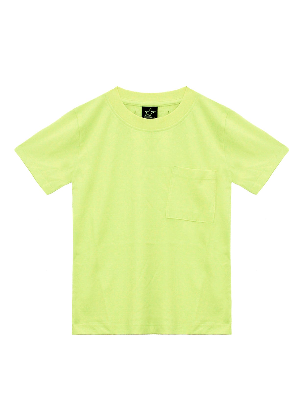 4GIVENESS T-shirt Giallo Fluo per Bambini (fronte)