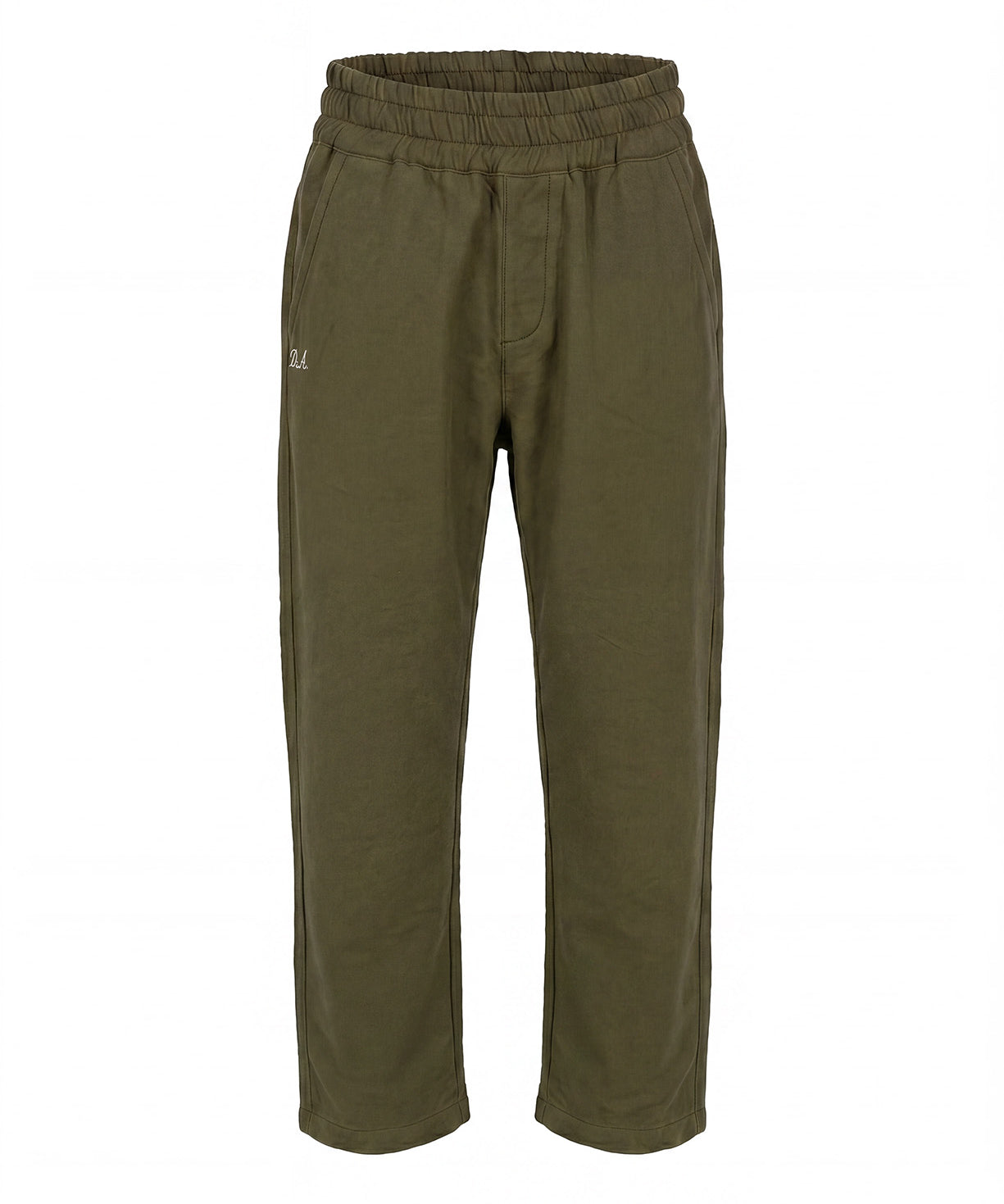 Daniele Alessandrini Kids Pantalone Verde Militare con Logo per Bambini