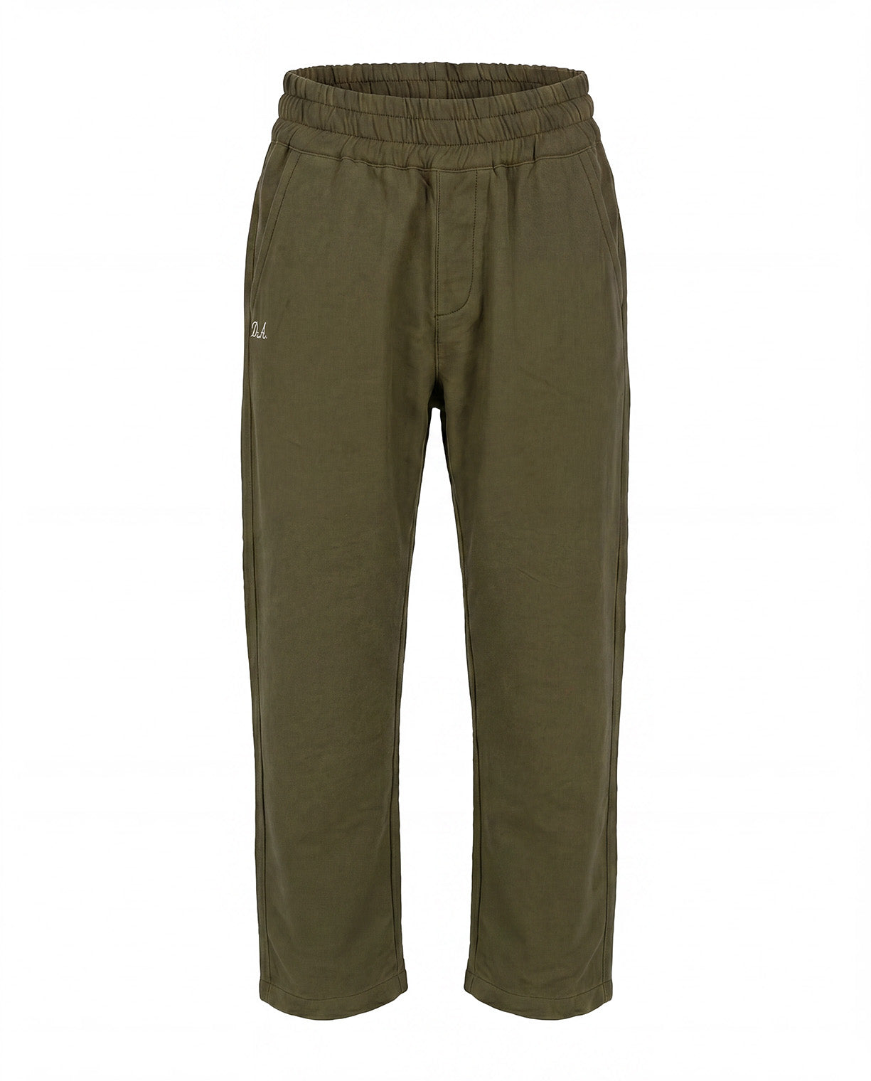 Daniele Alessandrini Kids Pantalone Verde Militare con Logo per Bambini