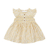 Deolinda Kids Abito Fantasia Paglierino Fiori per Neonate