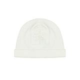 Elisabetta Franchi La Mia Bambina Kit Tutina + Bavetta e Cappello Avorio per Neonate