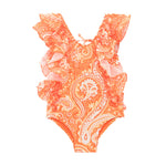 EffeK Costume Monokini Fantasia Arancione per Bambine