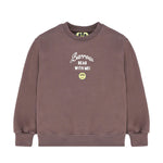 Barrow Kids felpa Marrone Girocollo con Scritta Bear With Me per Bambine