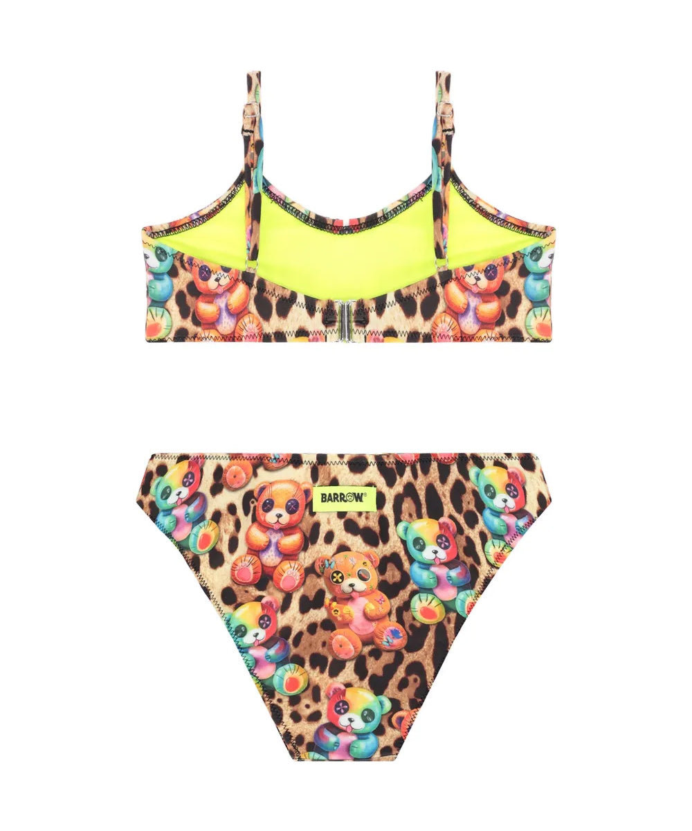 Barrow Kids Costume a Fascia Fantasia Leopardato Multicolor per Bambine