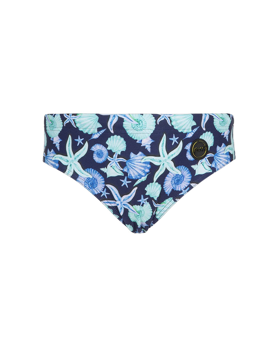 F**K Kids Costume Slip Fantasia Blu e Azzurro con Logo per Bambini