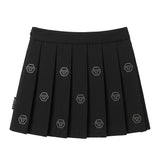 Philipp Plein Kids Gonna Nero con Logo Strass per Bambine