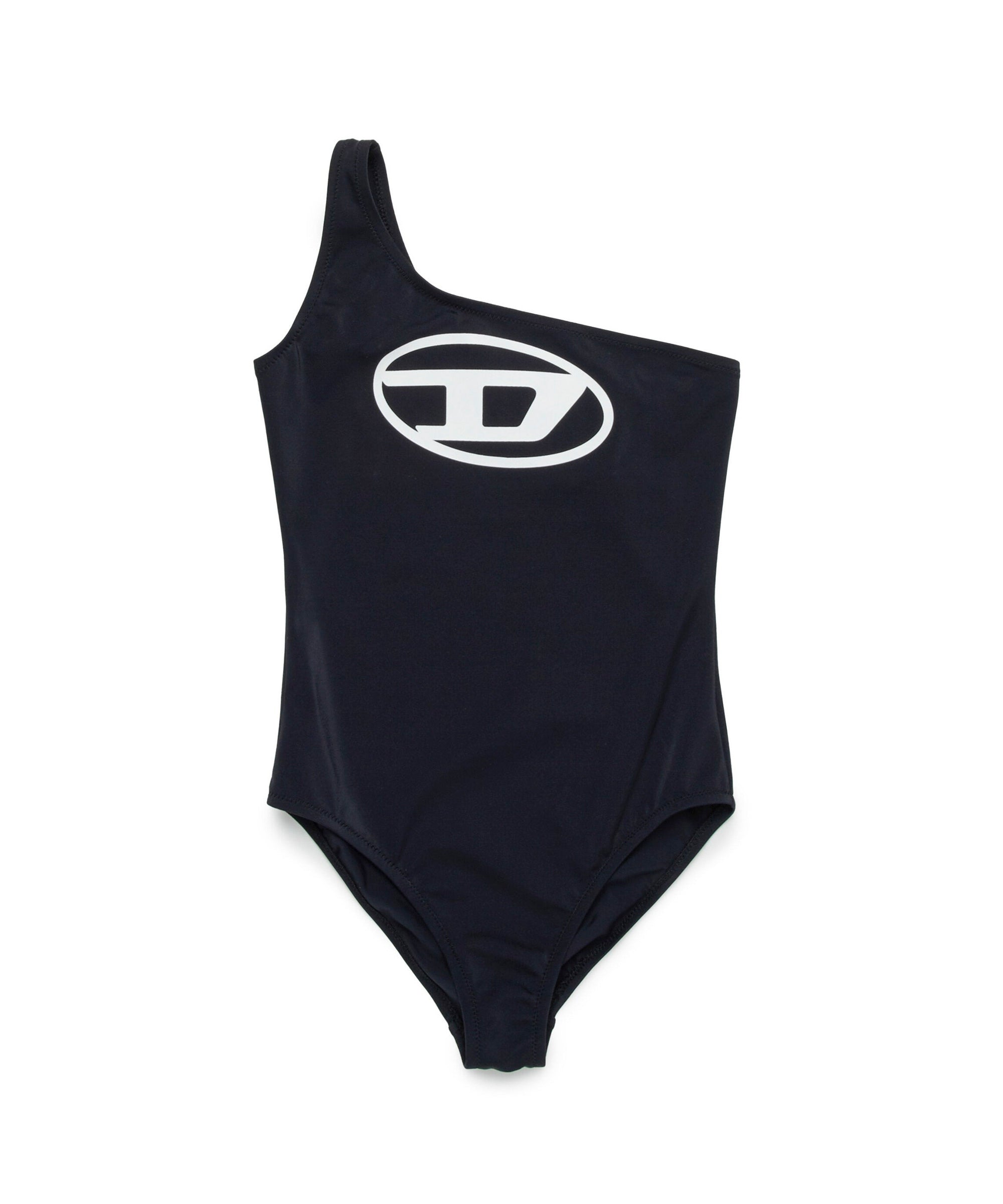 Diesel Kids Monokini Costume Nero con Oval D per Bambine