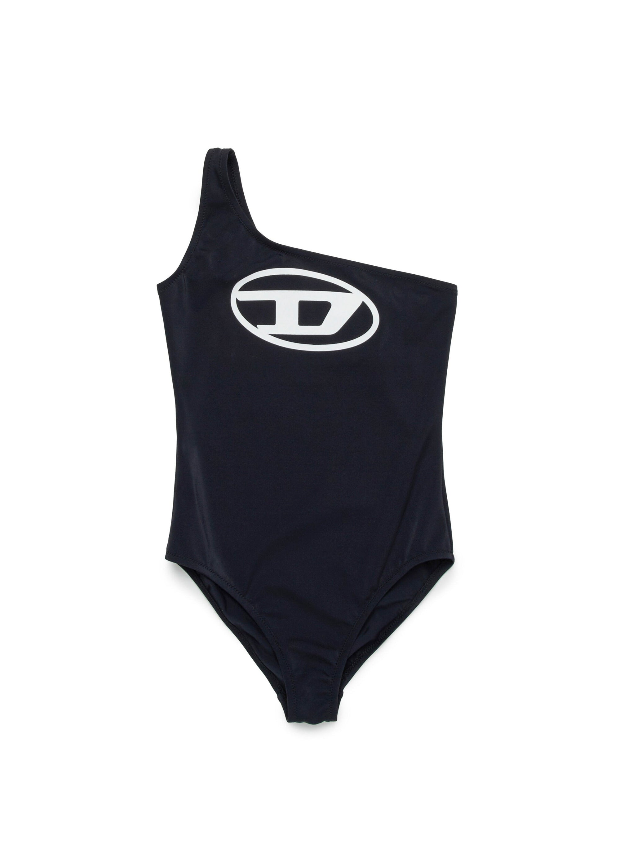 Diesel Kids Monokini Costume Nero con Oval D per Bambine