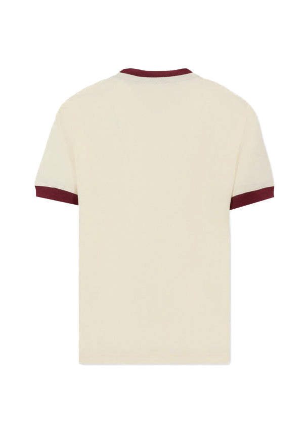 MSGM Kids T-shirt Crema con Logo per Bambine