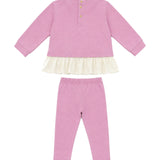 Blumarine Kids Completo Rosa con Stampa Strass per Neonate