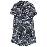 Just Cavalli Kids Completo Camicia e Short Fantasia Tiger Blu per Bambini
