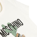 Moschino Kids T-shirt Panna con Stampa Teddy Bear per Neonate