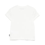 Moschino Kids T-Shirt Panna con Ricamo Teddy per Bambini