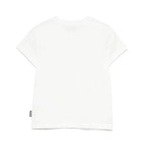 Moschino Kids T-Shirt Panna con Ricamo Teddy per Bambini