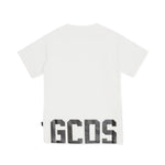 Gcds Kids T-Shirt Bianca con Logo