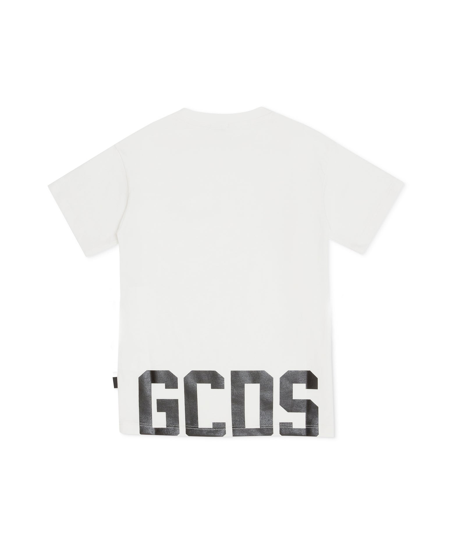 Gcds Kids T-Shirt Bianca con Logo