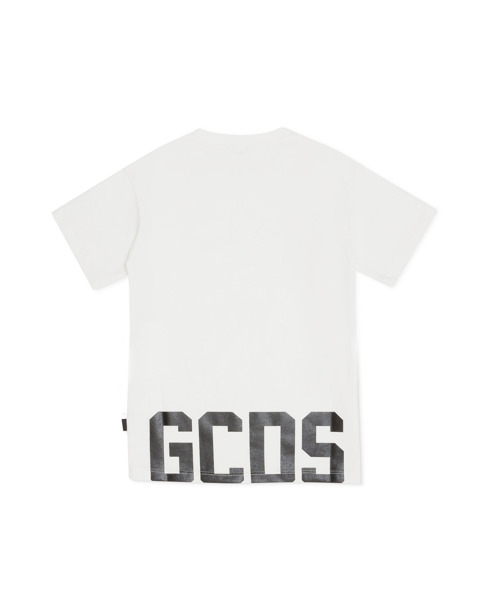 Gcds Kids T-Shirt Bianca con Logo
