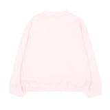 Palm Angels Kids Felpa Rosa con Stampa Teddy con Neonate