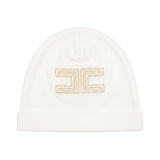 Elisabetta Franchi La Mia Bambina Cappello Avorio con Ricamo