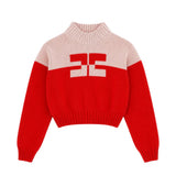 Elisabetta Franchi La Mia Bambina Maglia Lupetto con Logo per Bambine