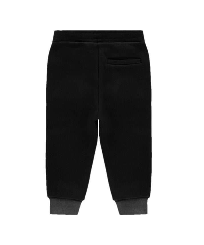 Iceberg Kids Pantaloni Joggers Neri con Patch per Neonati (retro)