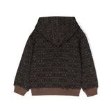 Moschino Kids Brown Sweatshirt with Monogram Logo for Kids