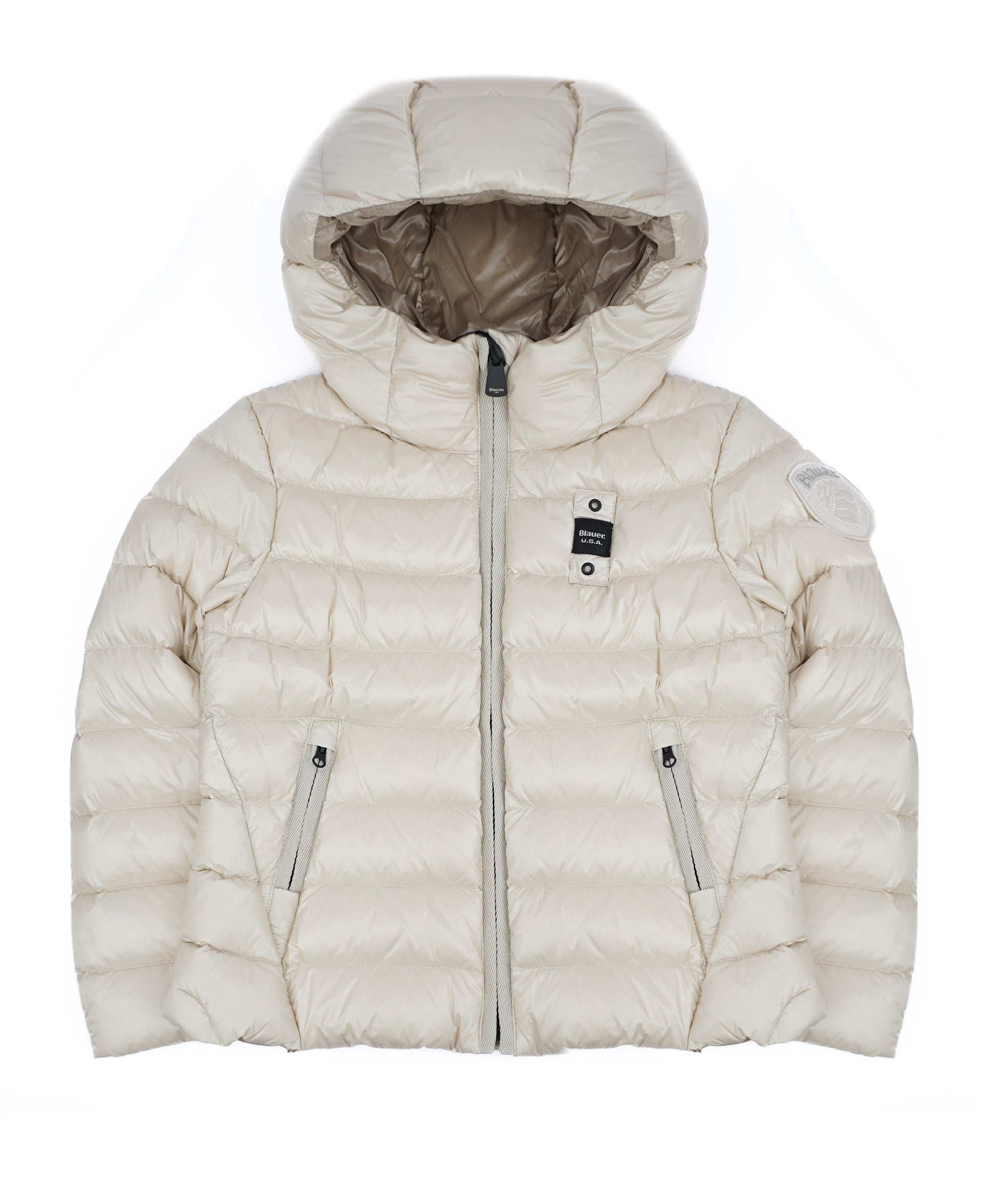 Blauer Kids Giubbino Charme junior Panna con Cappuccio per Bambine