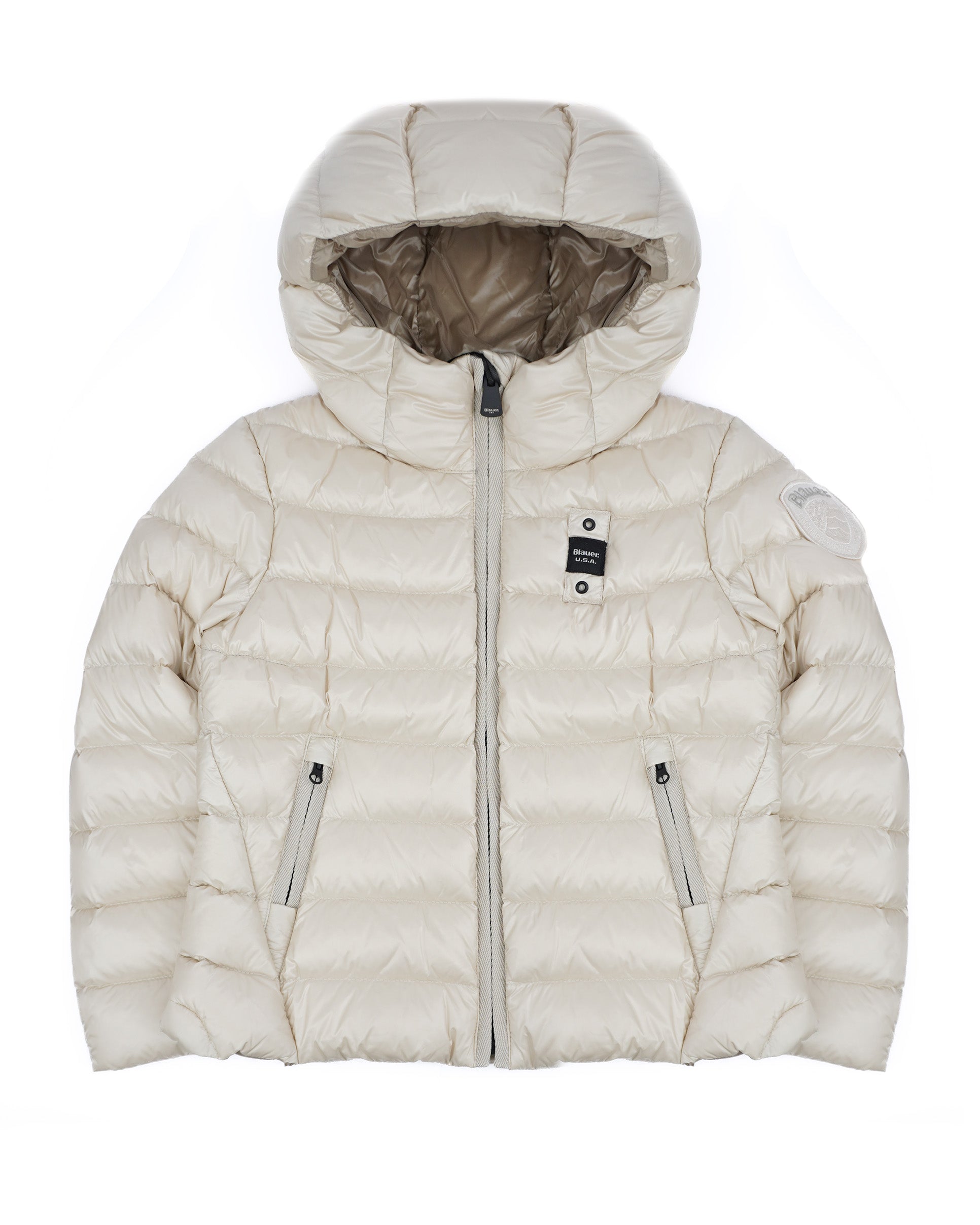 Blauer Kids Giubbino Charme junior Panna con Cappuccio per Bambine