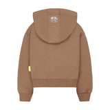 Barrow Kids Felpa con Cappuccio Beige con Mini Smile (retro)