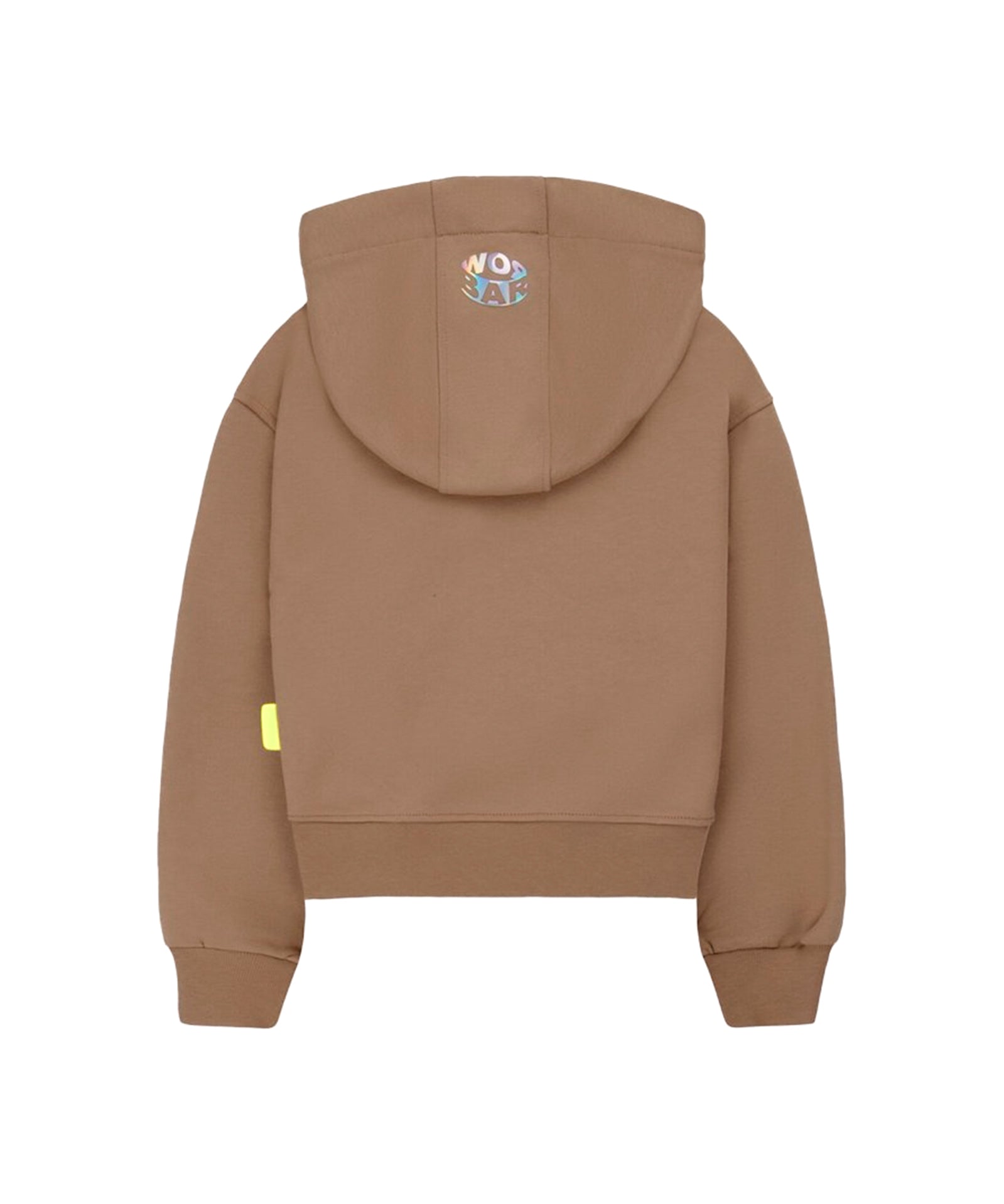 Barrow Kids Felpa con Cappuccio Beige con Mini Smile (retro)