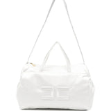Elisabetta Franchi La Mia Bambina Borsa Mamma Avorio con Logo